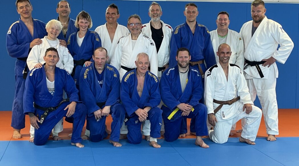 Die Judoka aus Magdeburg, Halle, Berlin und Braunschweig beim Abschlussfoto